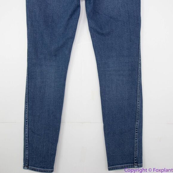 Madewell Petite 10" High-Rise Skinny Jeans in Wendover Wash, 27P - Picture 7 of 16